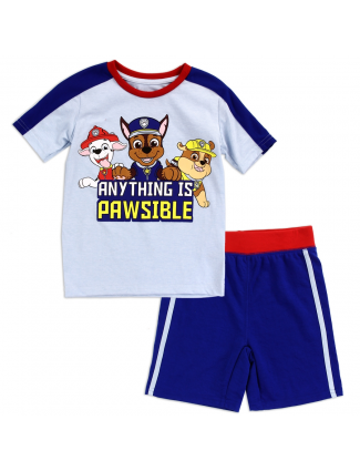 Nick Jr Paw Patrol Anything Is Possible Boys Short Set Chase Marshall Rubble Free Shipping Houston Kids Fashion Clothing
