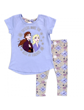 Disney Frozen Olaf Anna And Elsa Sisters Make The Best Of Friends Leggings Set Free Shipping Houston Kids Fashion Clothing