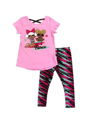 LOL Surprise Cute And Fierce Girls Legging Set Free Shipping Houston Kids Fashion Clothing Store