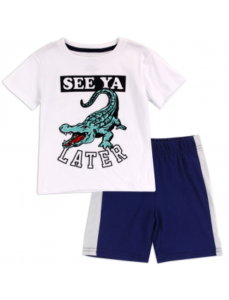 Blue Theory See Ya Later Alligator Toddler Boys Short Set Free Shipping Houston Kids Fashion Clothing