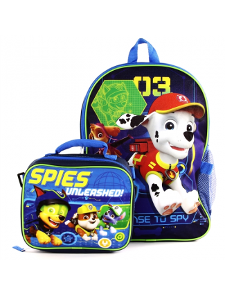 Nick Jr Paw Patrol Licensed To Spy Backpack And Spies Unleashed Lunchbox Set Free Shipping Free Shipping