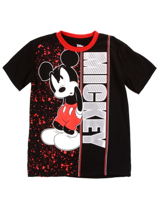 Disney Mickey Mouse Boys Shirt With Red Paint Splatters Free Shipping Houson Kids Fashion Clothing