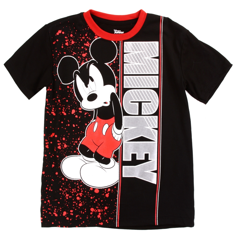 Disney Mickey Mouse Boys Shirt With Red Paint Splatters Free Shipping Houson Kids Fashion Clothing
