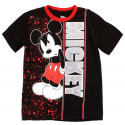 Disney Mickey Mouse Boys Shirt With Red Paint Splatters