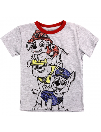 Nick Jr Paw Patrol Toddler Boys Shirt With Chase Marshal l And Rubble Free Shipping Houston KIds Fashion Clotihng