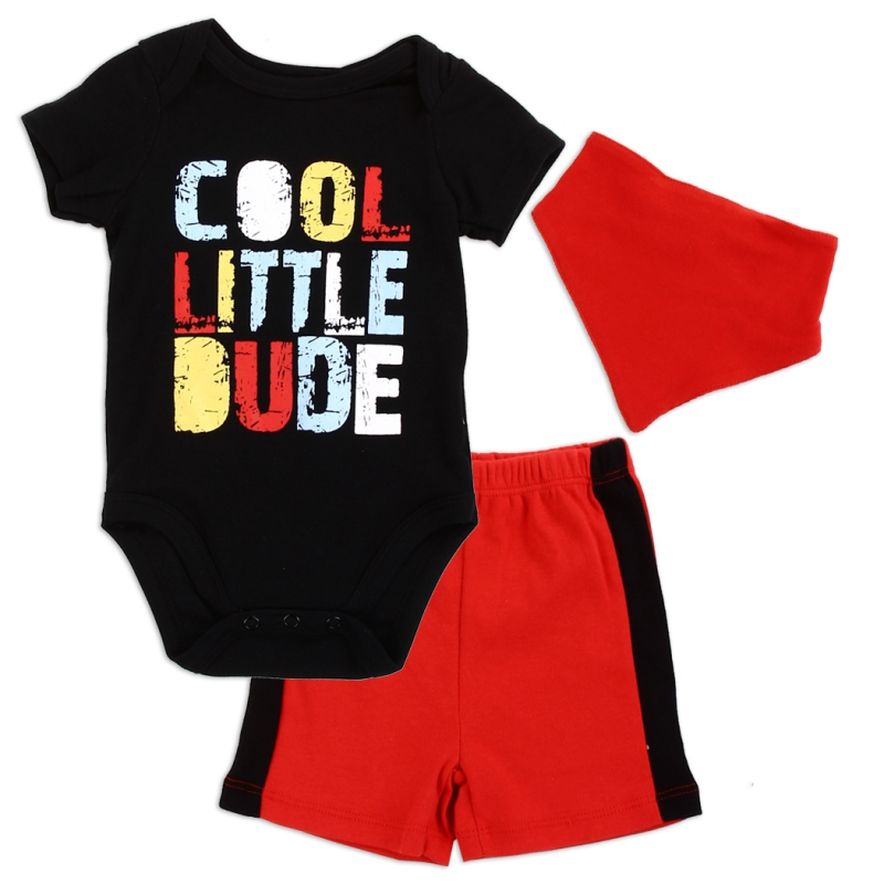 Weeplay Cool Little Dude Only 3 Piece Baby Boys Layette Set Free Shipping Houston Kids Fashion Clothing 