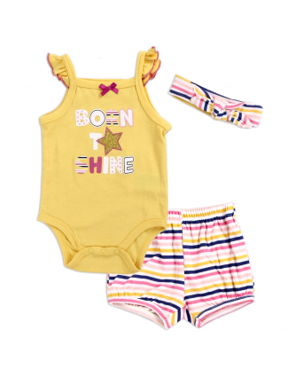 Weeplay Born To Shine 3 Piece Baby Girls Layette Set Free Shipping Houston Kids Fashion Clothing