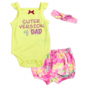 Weeplay Cuter Version Of Dad 3 Piece Baby Girls Layette Set Free Shipping Houston Kids Fashion Clothing Store