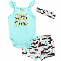 Weeplay Baby Girl Boss 3 Piece Baby Girls Layette Set Free Shipping Houston Kids Fashion Clothing 