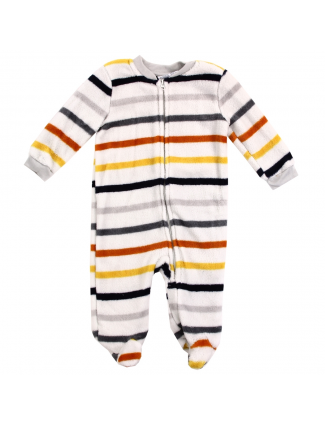 Bloomin Baby Multi Color Striped Plush Footies Free Shipping Houston Kids Fashion Clothing