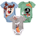 Looney Tunes Bugs Bunny Taz And Marvin The Martian Tune Squad 3 Piece Onesie Set Free Shipping 
