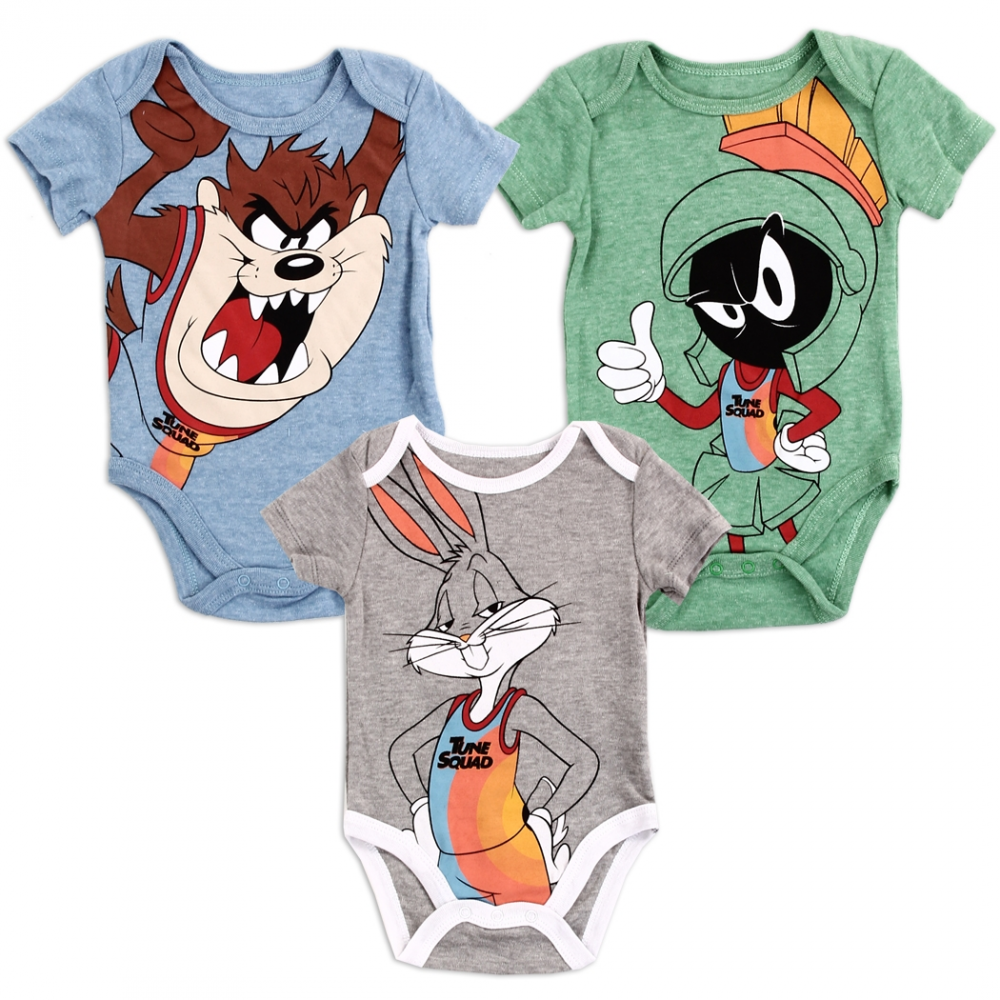 Looney Tunes Bugs Bunny Taz 3 Piece The Martian And Set Marvin Tune Onesie Squad