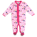 Baby Shark Baby Girls Snap Down The Front Footed Coverall