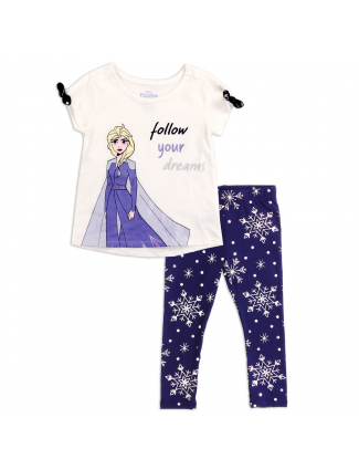 Disney Frozen Elsa Follow WYour Dreams Toddler Legging Houston Kids Fashion Clothings Set