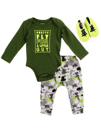 Bloomin Baby Pretty Fly For A Little Guy 3 Piece Pants Set Free Shipping Houston Kids Fashion Clothing Store