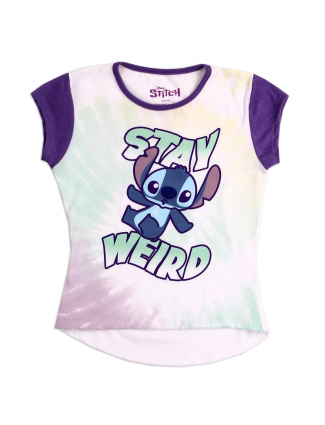 Disney Lilo And Stitch Stay Wierd Girls Shirt Free Shipping Houston Kids Fashion Clothing Store