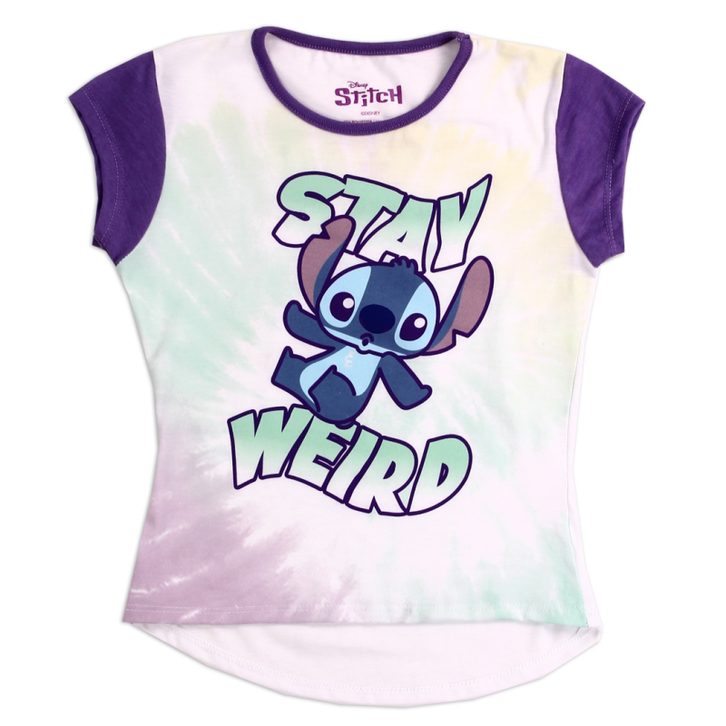 Disney Lilo And Stitch Stay Wierd Girls Shirt Free Shipping Houston Kids Fashion Clothing Store