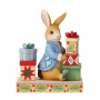 Enesco Gifts Jim Shore Beatrix Potter Presents of Happiness Joy And Love Peter Rabbit With Presents Figurine Free Shipping 