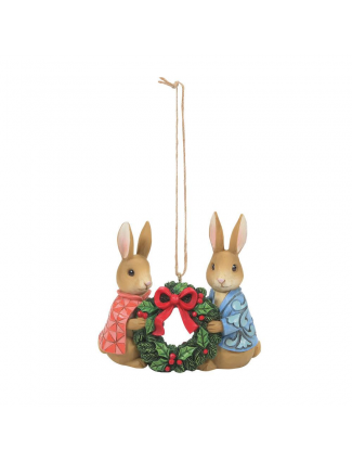 Enesco Gifts Jim Shore Beatrix Potter Peter Rabbit And Flopsy With Wreath Figurine Free Shipping Houston Kids Fashion Clothing S