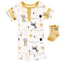 Baby Boys Bloomin Baby African Animals Romper Set Free Shipping Houston Kids Fashion Clothing