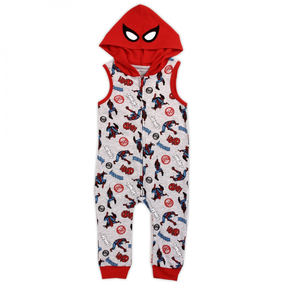 Spider-Man Super-Hero Avenger Boy's Fleece Pajama Set - Little