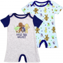Disney Star Wars Mandalorian Baby Yoda Rule The Galaxy Baby Boys Romper Set With R2D2 C3PO And Chewbacca Free Shipping