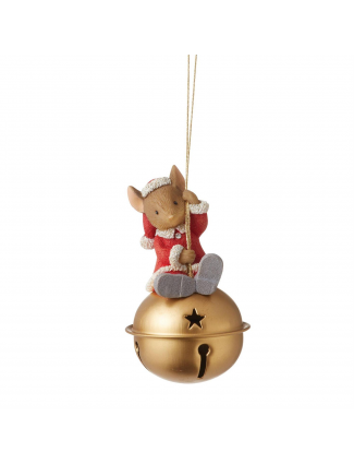Enesco Gifts Tails With Heart Christmas Ornament Bell Mouse Ornament Free Shipping Houston Kids Fashion Clothing