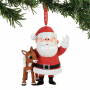 Studio Brands Rudolph And Santa Ornament