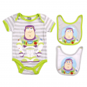 Disney Pixar Toy Story Buzz Lightyear Baby Boys Onesie And Bibs 3 Piece Set Free ShippingHouston Kids Fashion Clothing