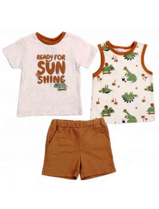 Bon Bebe Ready For Sunshine Infant Boys Short Set