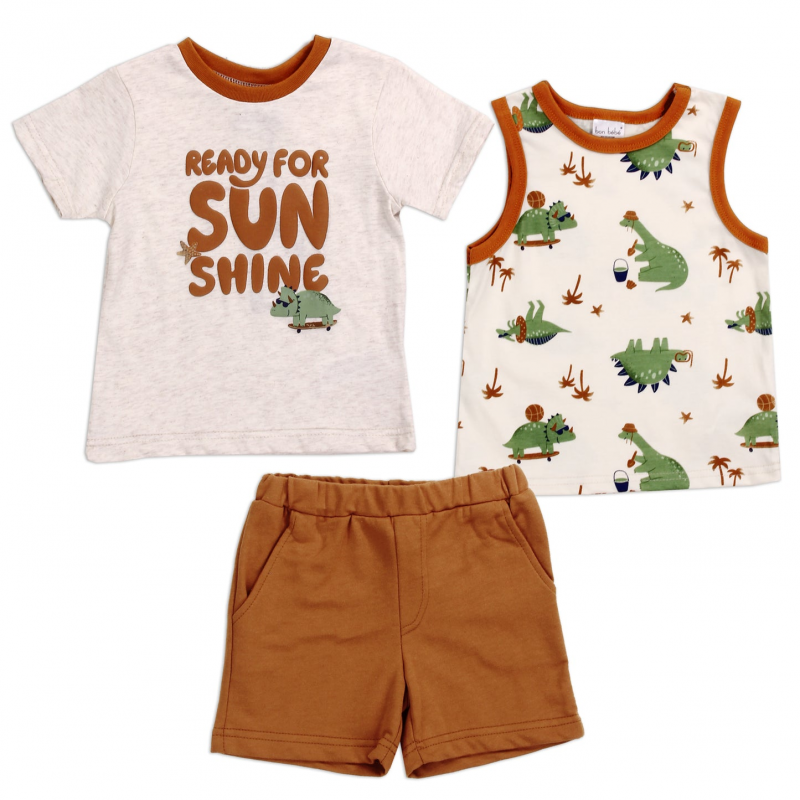 Bon Bebe Ready For Sunshine Infant Boys Short Set Free Shipping Houston Kids Fashion Clothing