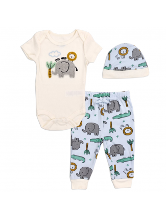 Bon Bebe Elephant Stay Wild Baby Hat Set