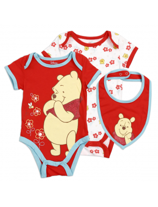 Disney Winnie The Pooh Baby Girls Onesie And Bib Set Free Shipping Houston Kids Fashion Clothing